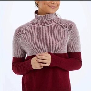 Summersalt‎ women’s Luxe Cashmere Blend Two-Tone Sweater